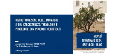 ANCE_PAVIA_FASSA_SRL_SEMINARIO_GRATUITO_DEL_18_GENNAIO_2024_RISTRUTTURAZIONE_DELLE_MURATURE_E_DEL_CALCESTRUZZO_TECNOLOGIE_E_PROCEDURE_CON_PRODOTTI_CERTIFICATI_RICONOSCIMENTO_CFP